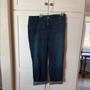 Chico's Deep Indigo Cropped Ankle Jeans Chico's Size 4